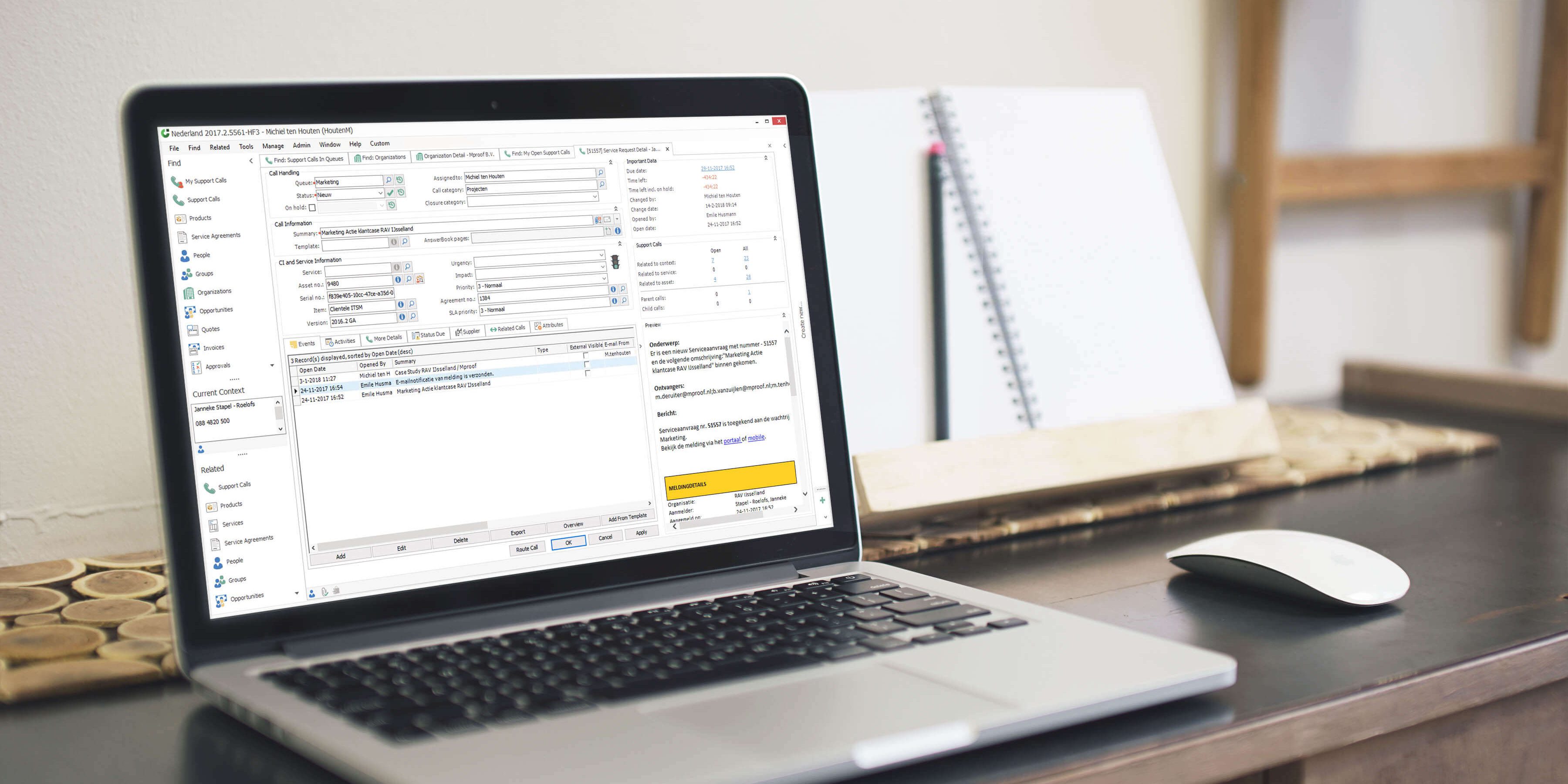 Plan uw ITIL activiteiten in het planboard van onze ITIL-software